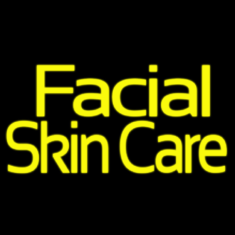 Facial Skin Care Neonreclame