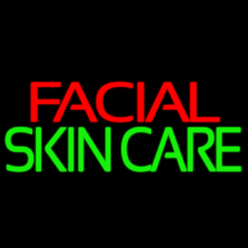 Facial Skin Care Neonreclame