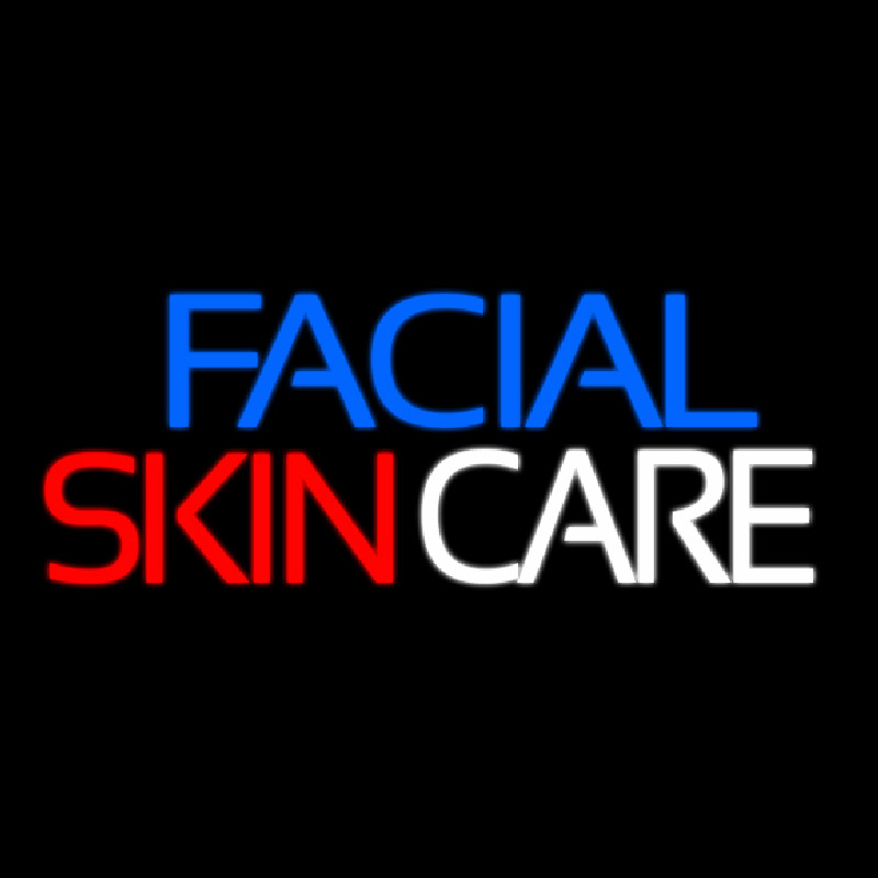 Facial Skin Care Neonreclame