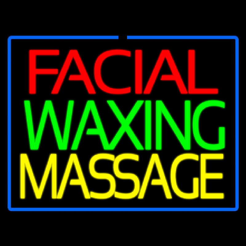 Facial Wa ing Massage Neonreclame