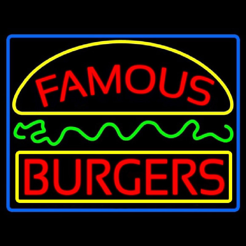 Famous Burgers Neonreclame