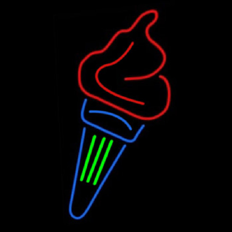 Fancy Ice Cream Cone Neonreclame