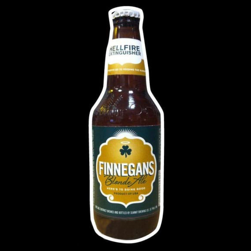 Finnegans Bottle Beer Sign Neonreclame