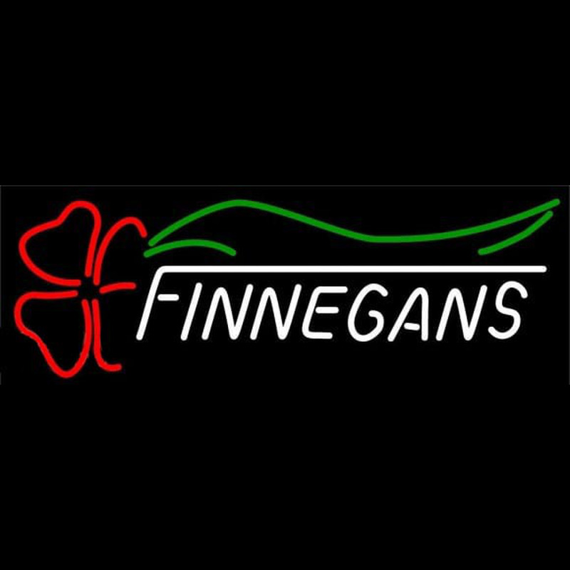 Finnegans With Clover Whiskey Beer Sign Neonreclame