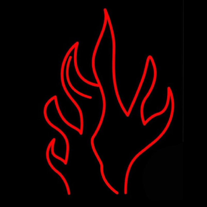 Fire Flame Artwork Neonreclame