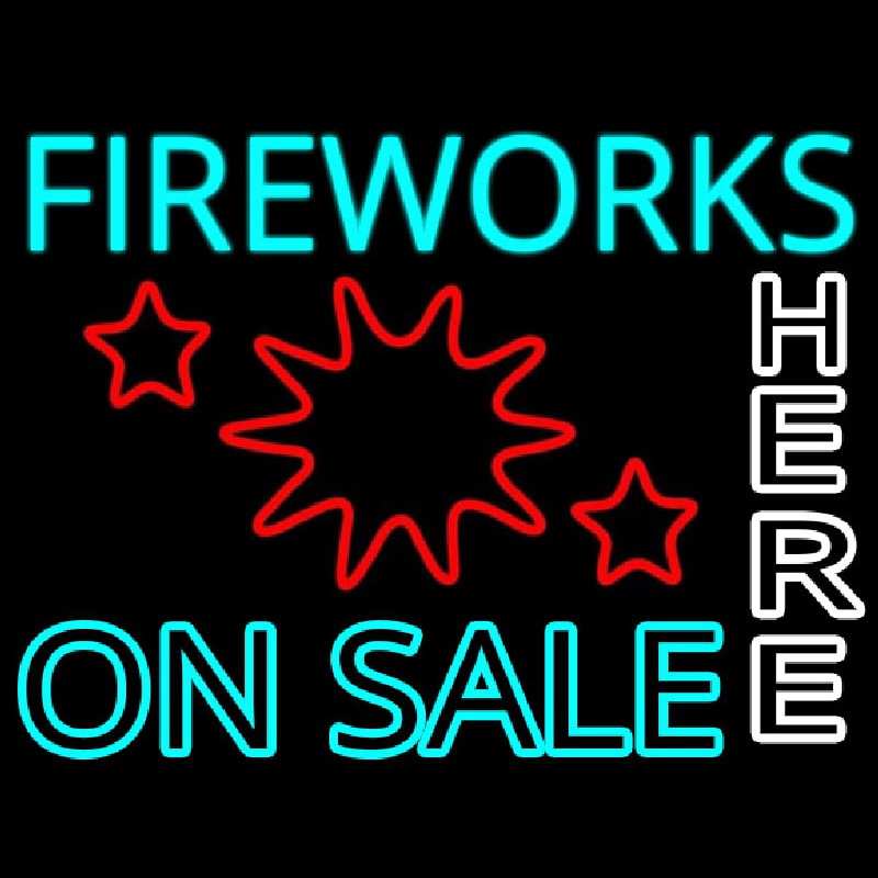 Fireworks On Sale Here Neonreclame