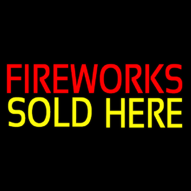 Fireworks Sold Here Neonreclame