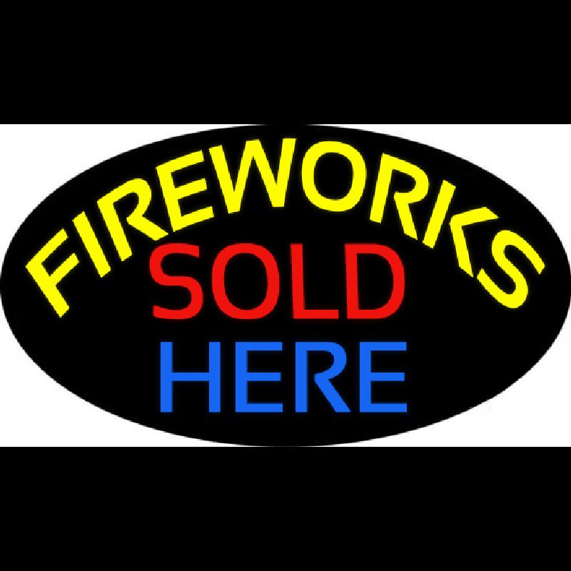 Fireworks Sold Here Neonreclame