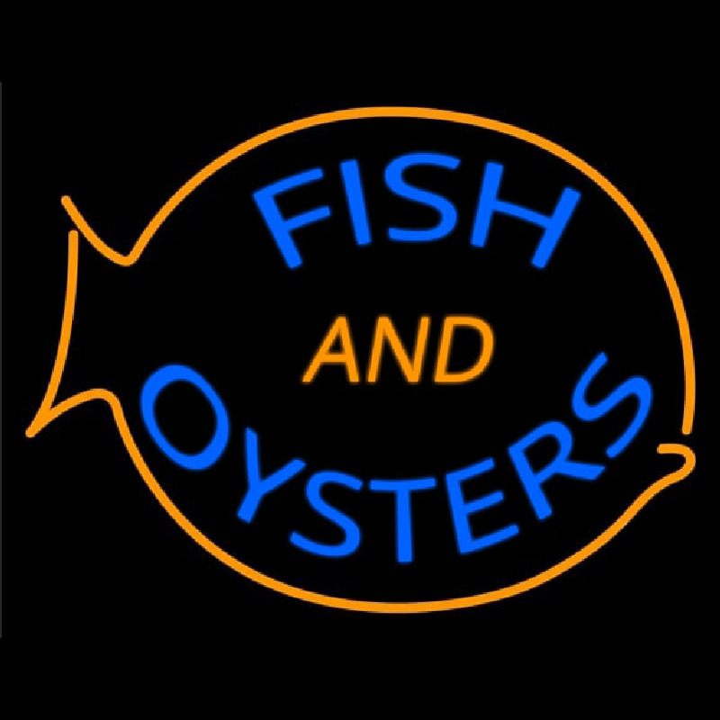 Fish And Oysters Neonreclame