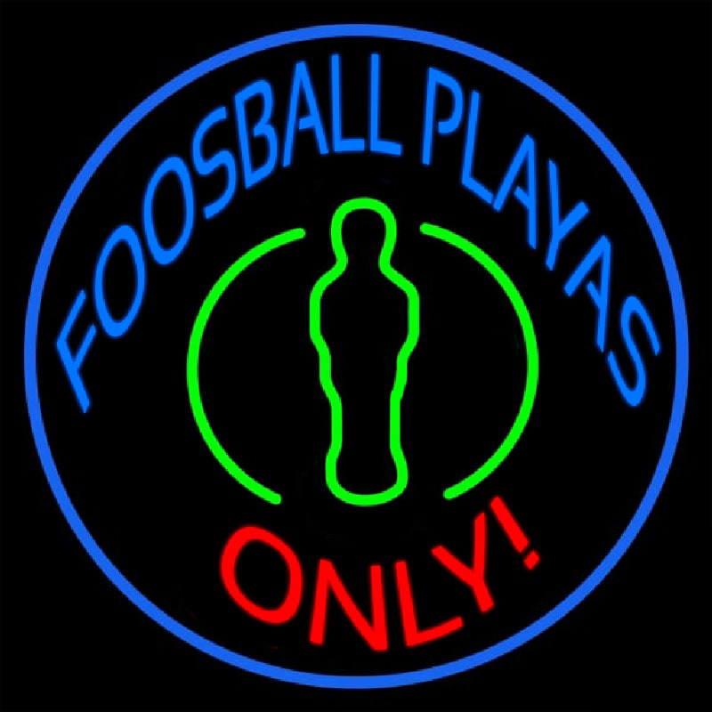 Foosball Playas Only Neonreclame