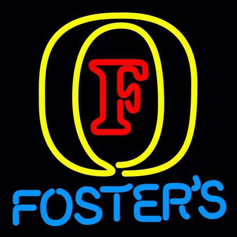 Fosters Initial Beer Sign Neonreclame