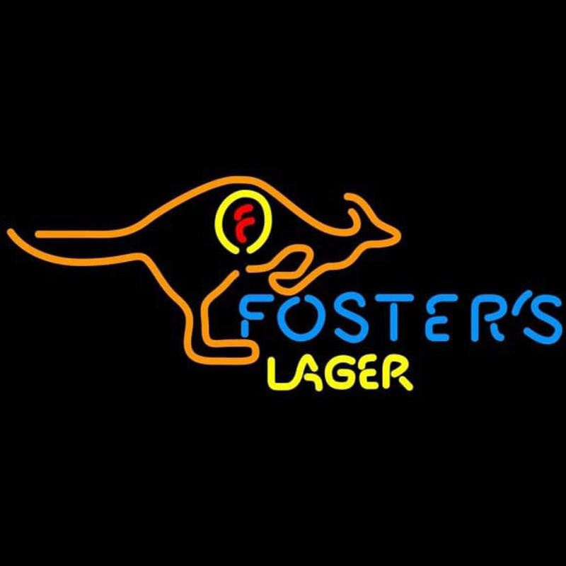 Fosters Kangaroo Beer Sign Neonreclame