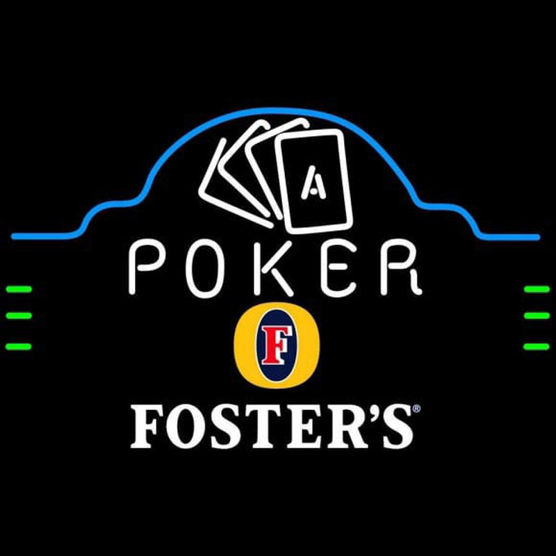 Fosters Poker Ace Cards Beer Sign Neonreclame