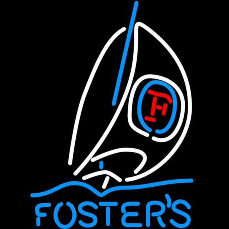 Fosters Sailboat Beer Sign Neonreclame
