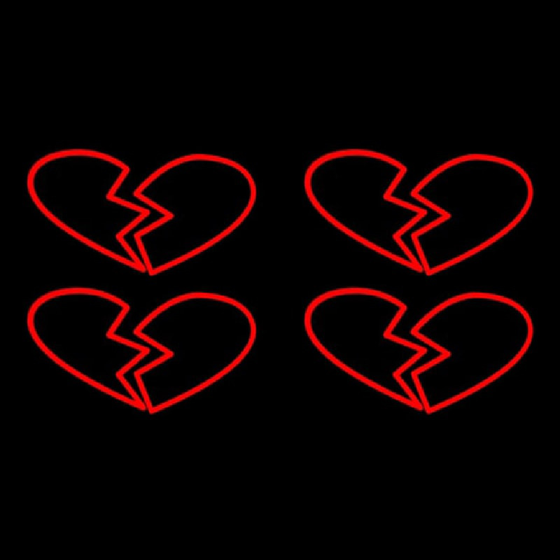 Four Broken Heart Neonreclame
