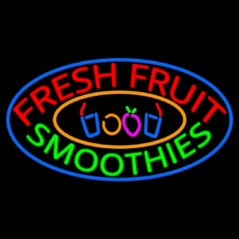 Fresh Fruit Smoothies Neonreclame