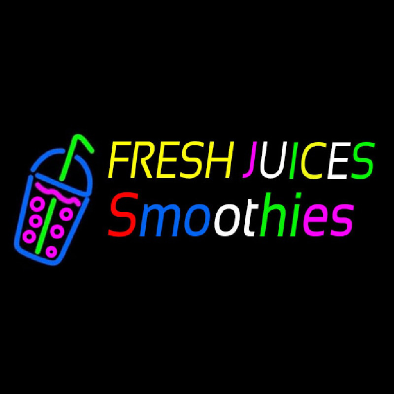 Fresh Juices Smoothies Neonreclame