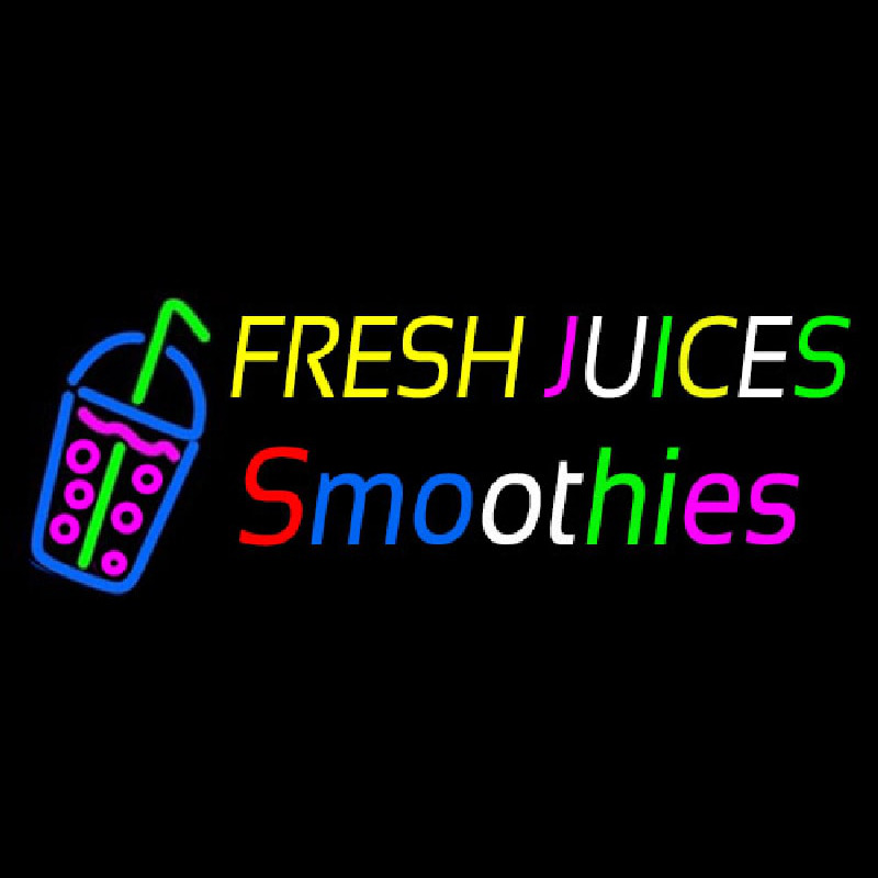 Fresh Juices Smoothies Neonreclame