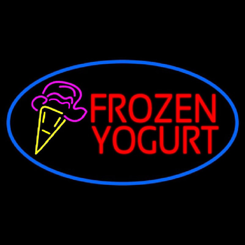 Frozen Yogurt With Logo Neonreclame