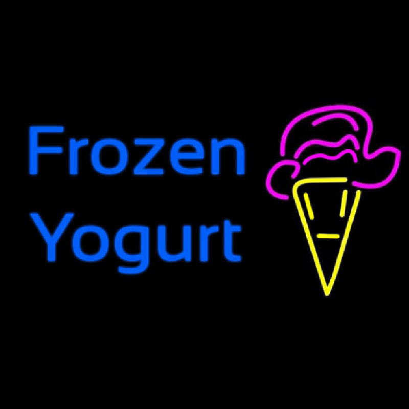 Frozen Yogurt With Logo Neonreclame