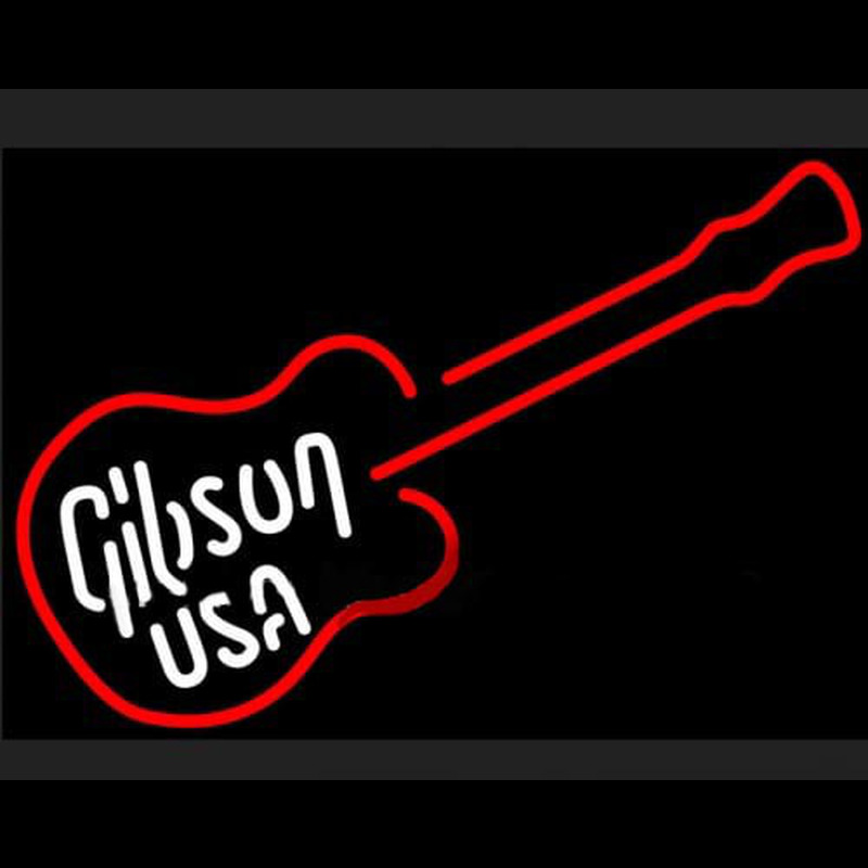 GIBSON USA ELECTRIC GUITAR Neonreclame
