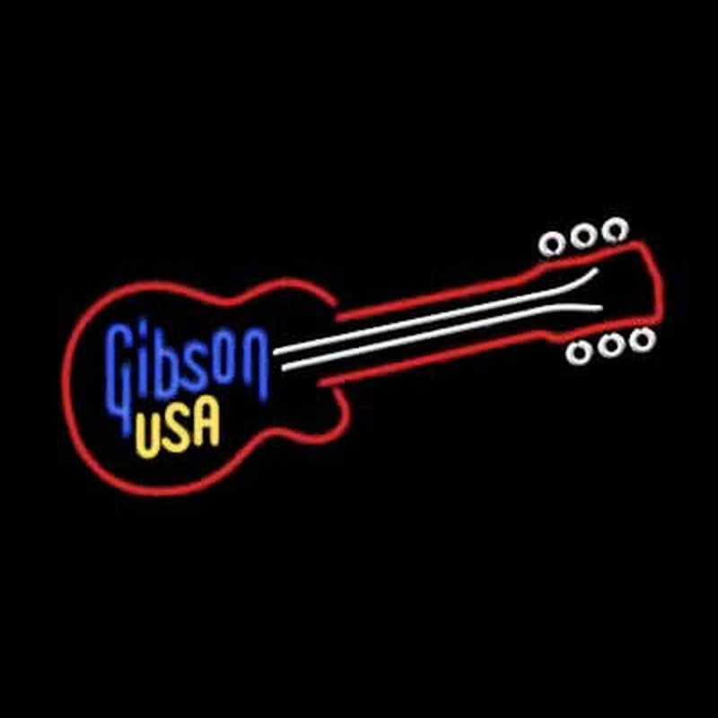 GIBSON USA GUITAR Neonreclame