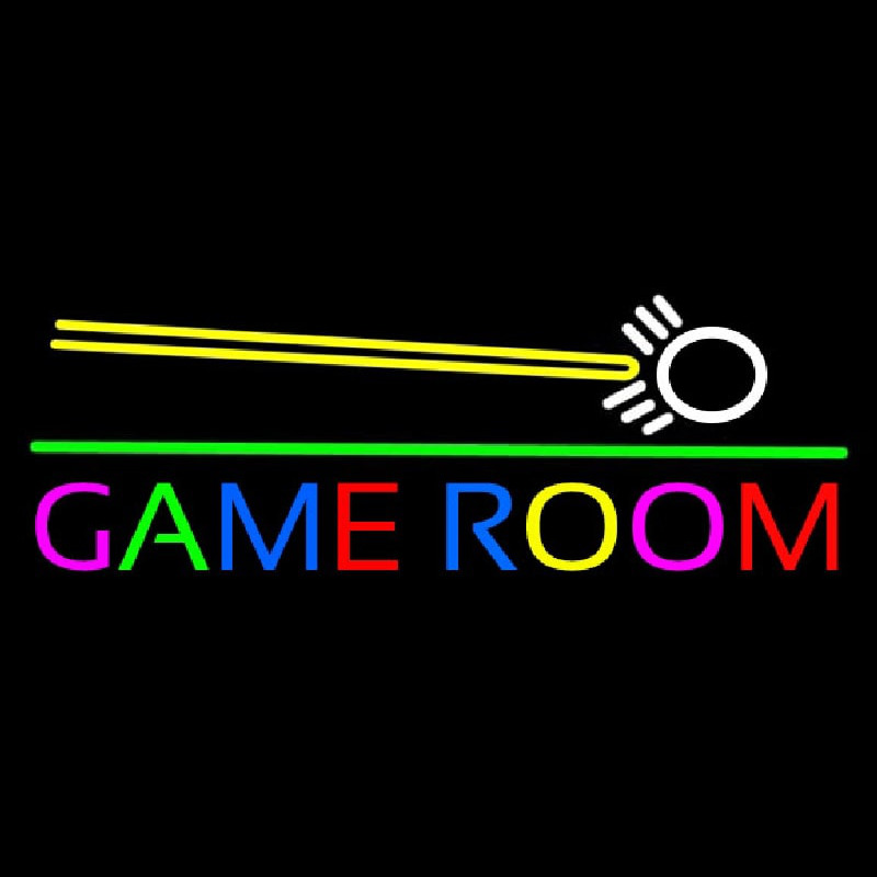 Game Room Cue Stick Neonreclame