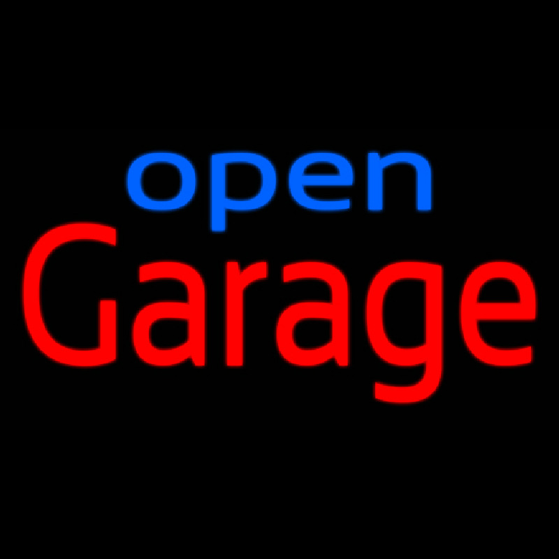 Garage Open Neonreclame