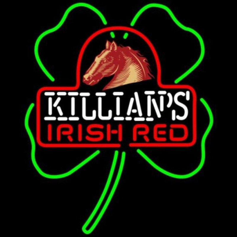 George Killians Irish Red Shamrock Beer Sign Neonreclame