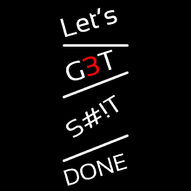 Gets Done Neonreclame