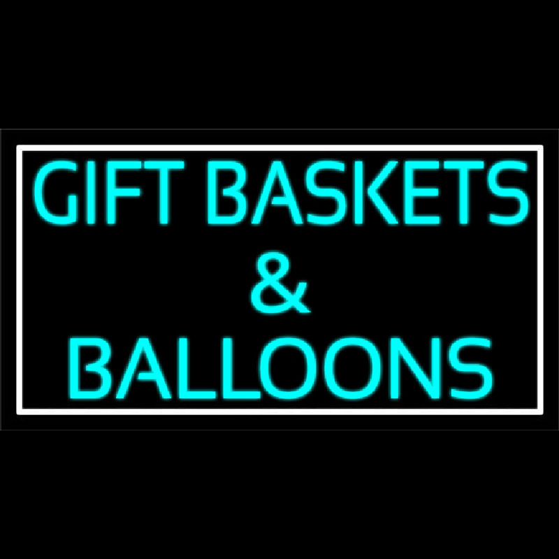 Gift Baskets Balloons With Border Neonreclame