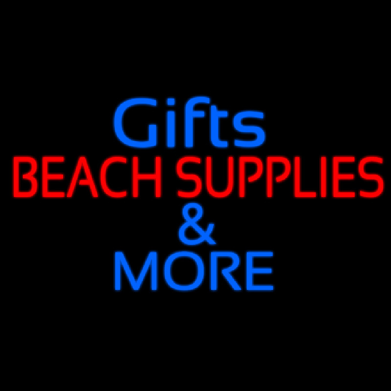 Gifts Blue Beach Supplies Neonreclame
