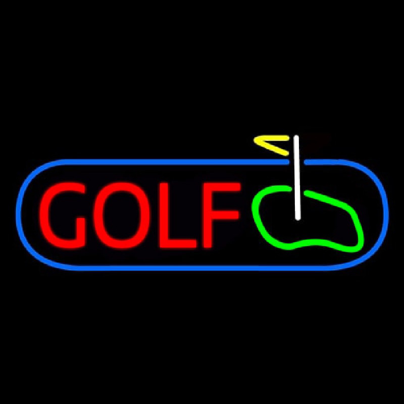 Golf With Ground Neonreclame