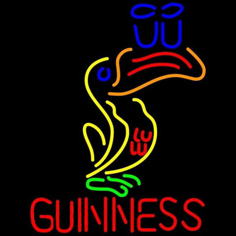 Great Looking Multicolored Guinness Beer Sign Neonreclame