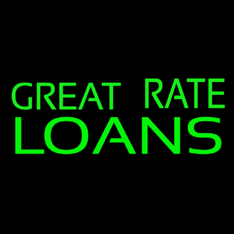 Great Rate Loans Neonreclame
