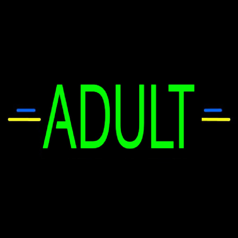 Green Adult Neonreclame