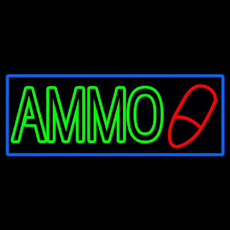 Green Ammo Neonreclame