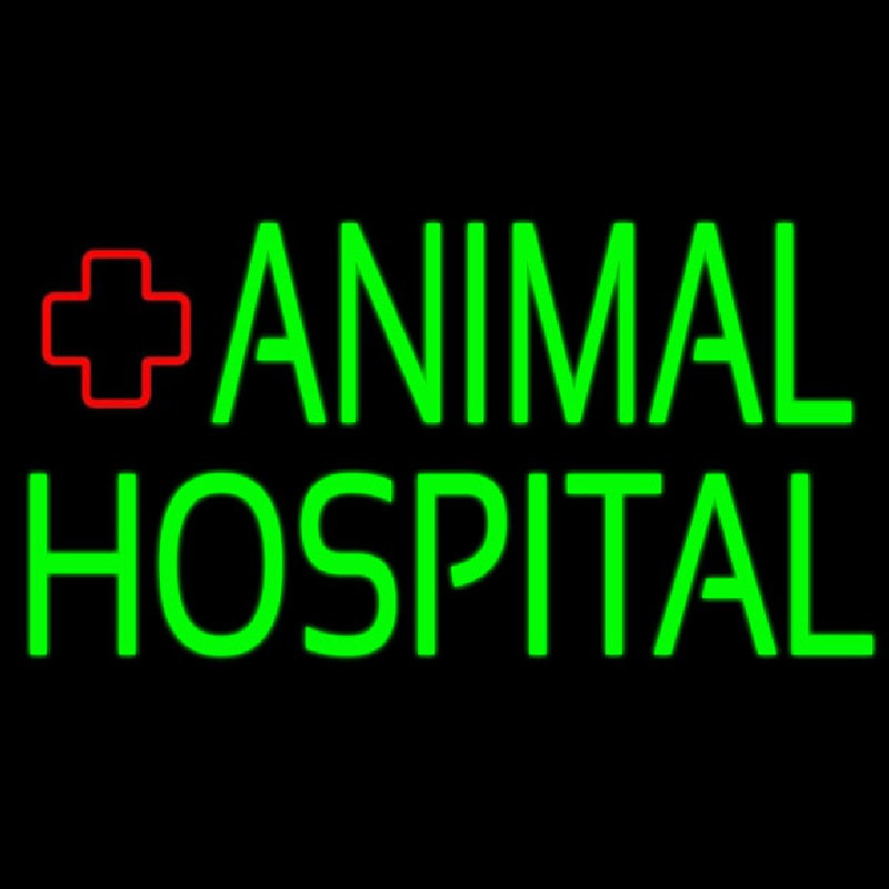 Green Animal Hospital Logo 2 Neonreclame