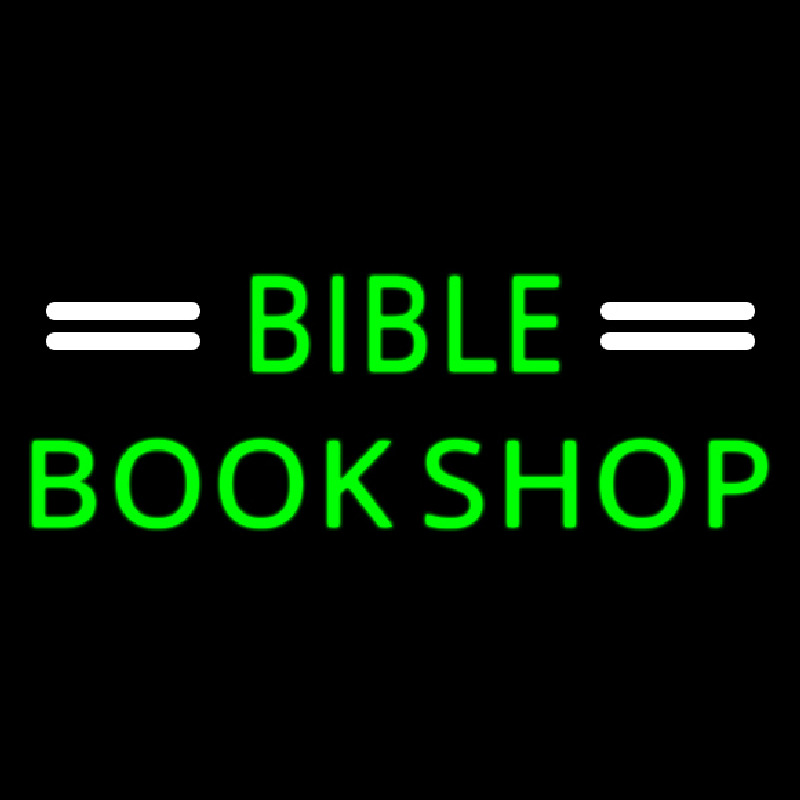 Green Bible Book Shop Neonreclame