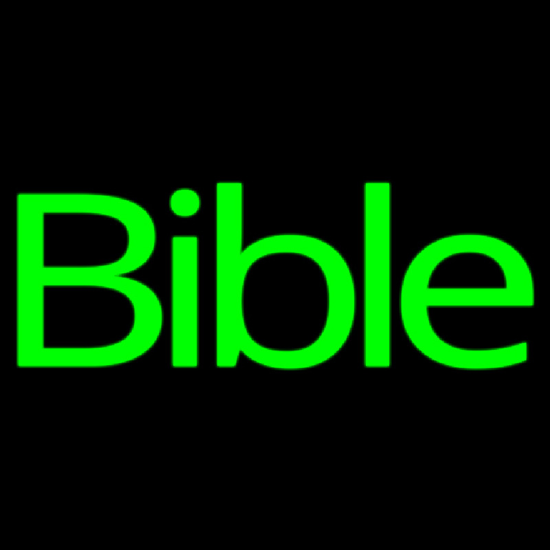 Green Bible Neonreclame