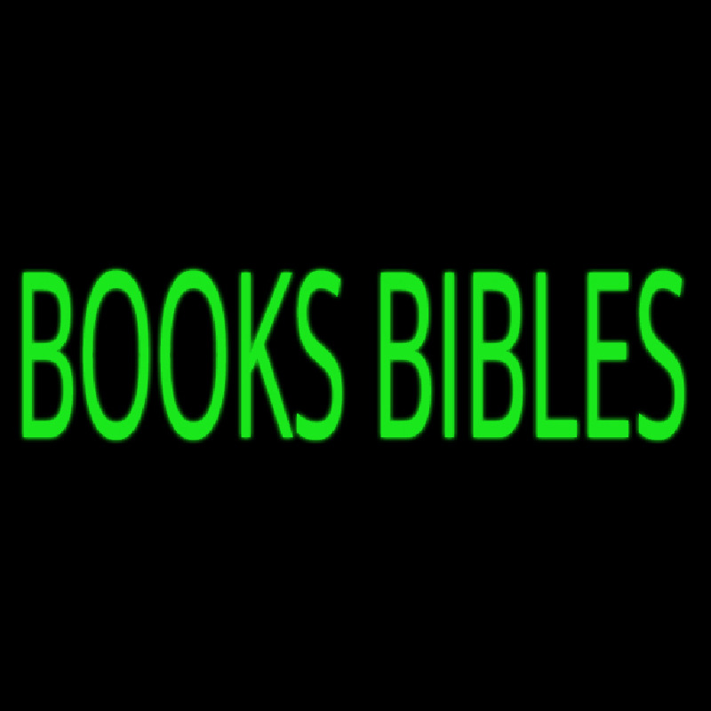 Green Books Bibles Neonreclame