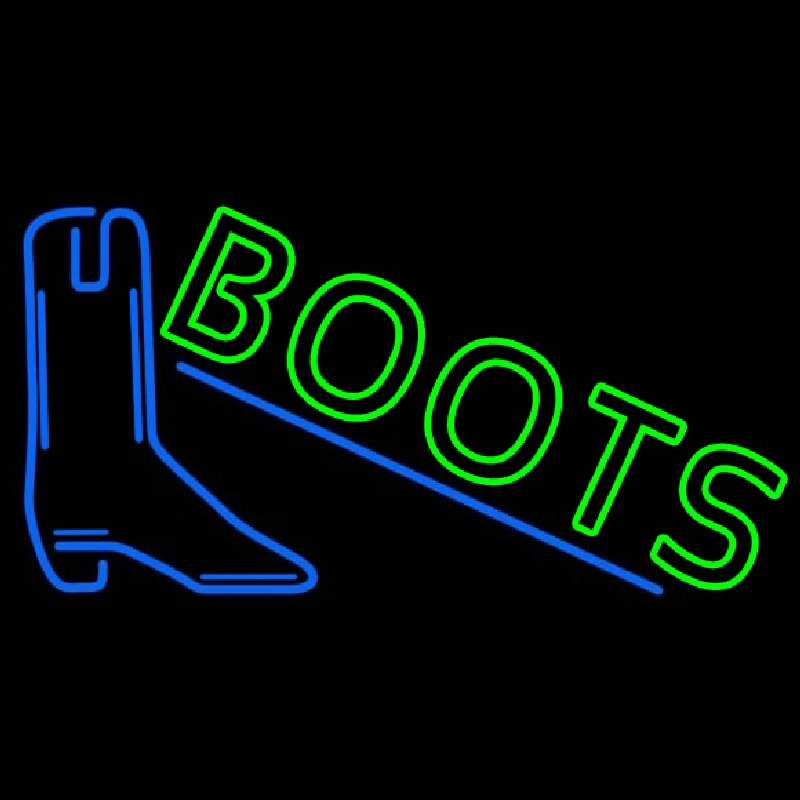 Green Boots With Logo Neonreclame