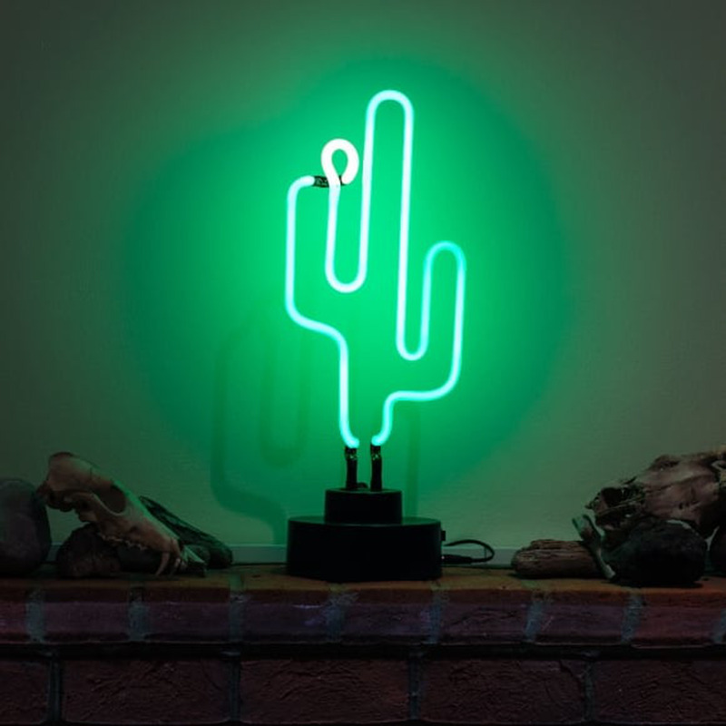 Green Cactus Desktop Neonreclame