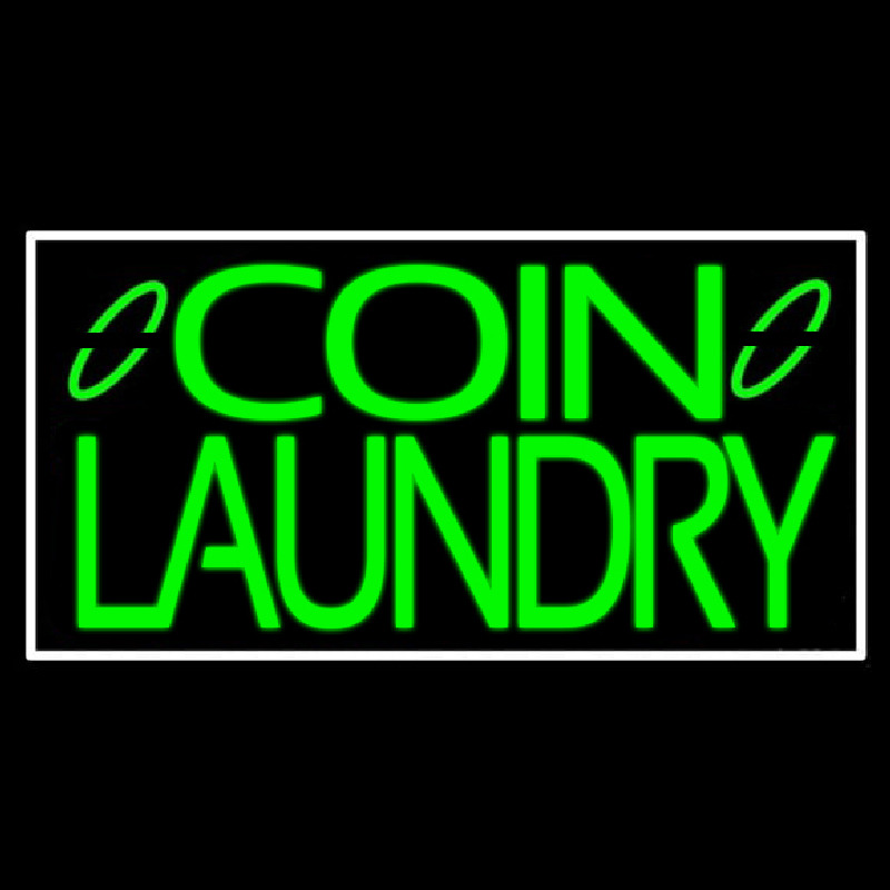 Green Coin Laundry Neonreclame