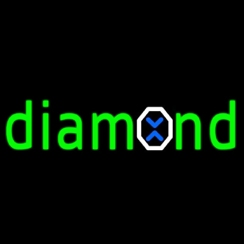 Green Diamond Logo Neonreclame