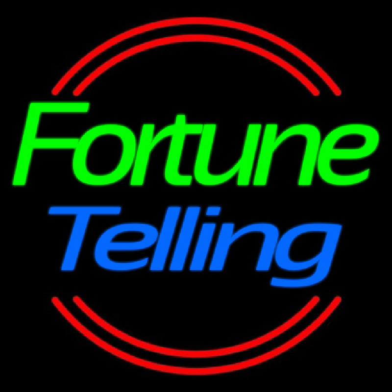 Green Fortune Blue Telling Neonreclame