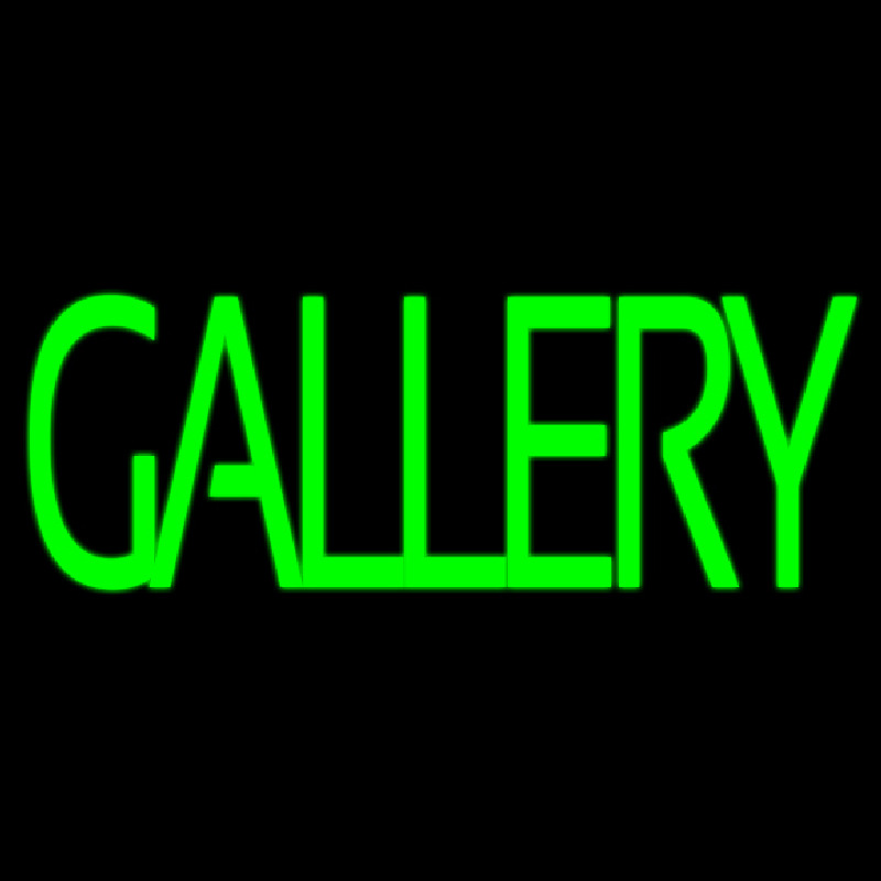 Green Gallery Block Neonreclame