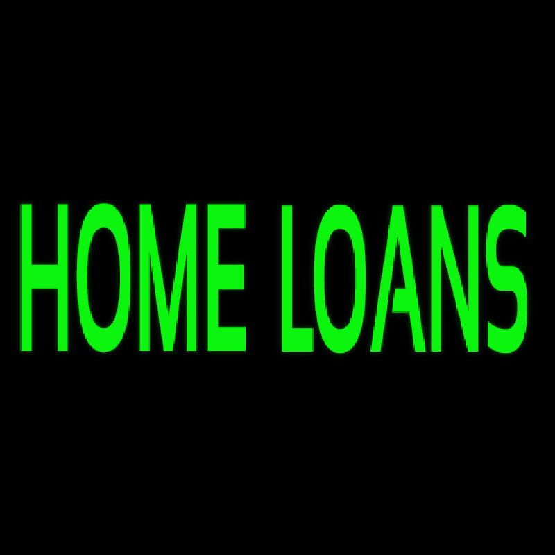 Green Home Loans Neonreclame