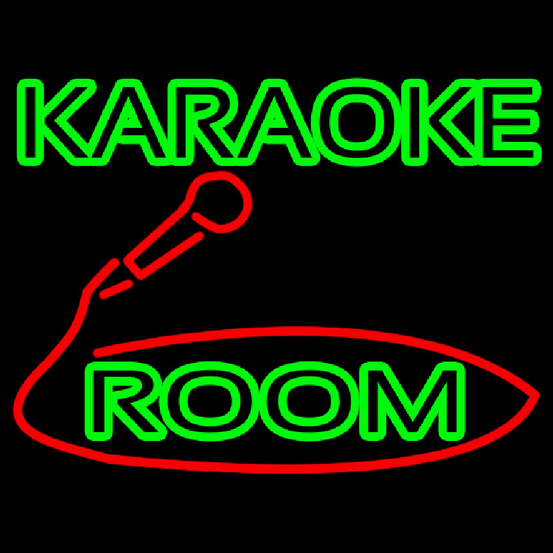 Green Karaoke Rooms Neonreclame