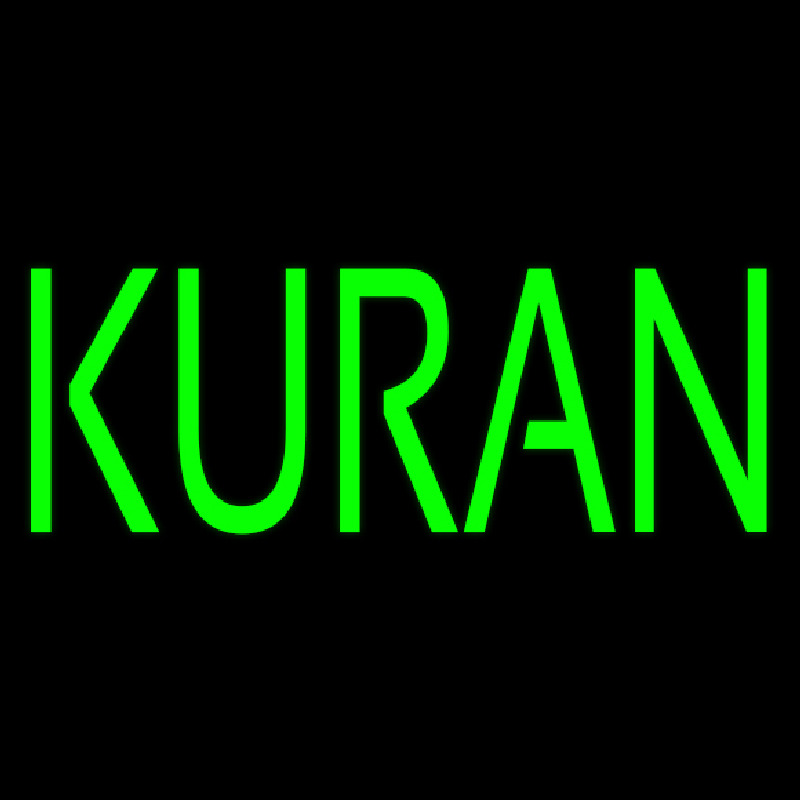 Green Kuran Neonreclame